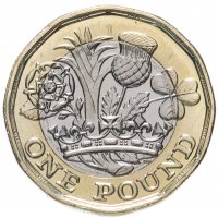 купить Великобритания 1 pound (фунт) 2016 новый (12-ти угольный)