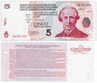 Купить Аргентина 5 песо (Banco de la Nacion) 2006