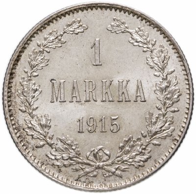 купить 1 марка (markka) 1915 S, монета для Финляндии