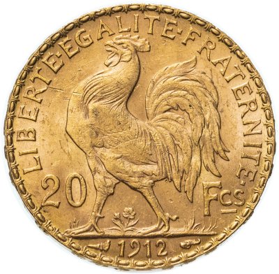 купить Франция 20 франков (francs) 1912
