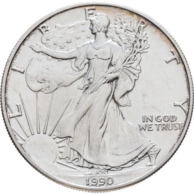 купить США 1 доллар (dollar) 1990 Американский серебряный орёл Без отметки монетного двора