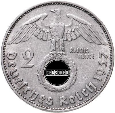 купить Германия, Третий рейх 2 рейхсмарки (reichsmark) 1937