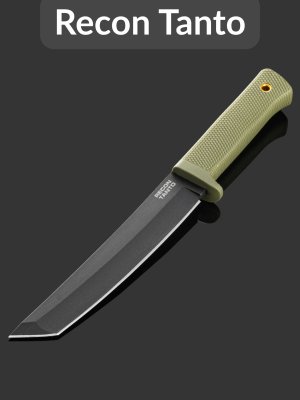 купить Нож Cold Steel Recon Tanto (49LRT-ODBK), сталь SK-5, рукоять кратон olive, Тайвань