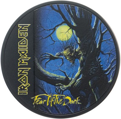 купить Острова Кука 5 долларов 2022 "Iron Maiden – Fear of the Dark", в футляре с сертификатом