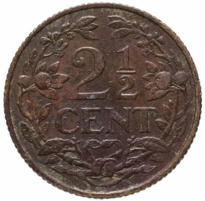 купить Нидерландские Антильские острова 2 1/2 цента (cent) 1956-1965, случайная дата