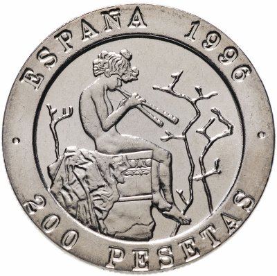 купить Испания 200 песет (pesetas) 1996 "Мастера испанской живописи - Мариано Фортуни и Рамон Байеу"