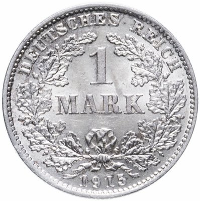 купить Германия 1 марка 1915 знак монетного двора: "D" - Мюнхен