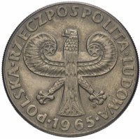 купить Польша 10 злотых 1965 "700 лет Варшаве, Колонна Сигизмунда"