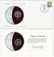 купить Серия «Монеты всех стран мира» - Канада 25 центов (cents) 1979 (монета и 1 марка в конверте)