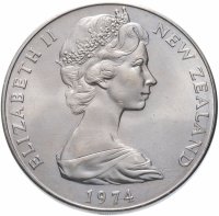 Купить Новая Зеландия 1 доллар (dollar) 1974 "X Британские Игры Содружества"