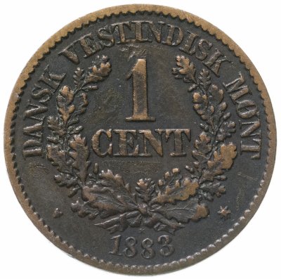 купить Датская Вест-Индия 1 цент (cent) 1883