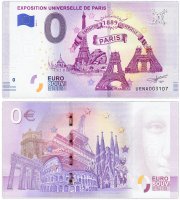 купить 0 евро (euro) "Всемирная выставка в Париже" 2019 1-серия (NEW)