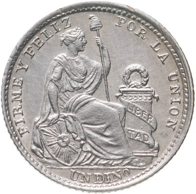 купить Перу 1 динеро (dinero) 1906
