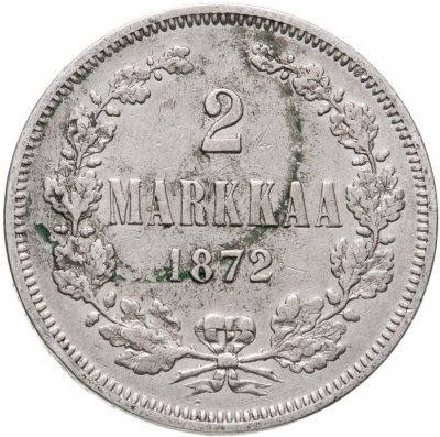 купить 2 марки 1872 S, монета для Финляндии