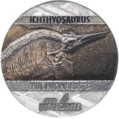 купить Остров Ниуэ 5 центов 2020 "Ископаемые на метеорите: Ихтиозавр" с сертификатом