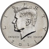 Купить США 1/2 доллара (50 центов, half dollar) 2011 D "Кеннеди"