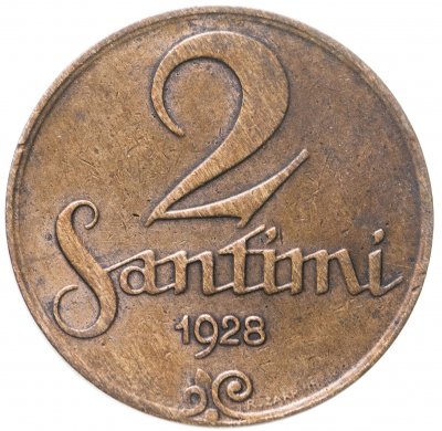 купить Латвия 2 сантима (santimi) 1928