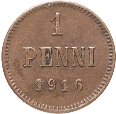 купить 1 пенни (penni) 1916
