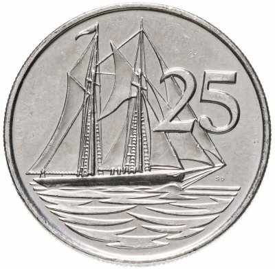 купить Каймановы острова 25 центов 2008