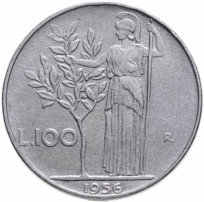 купить Италия 100 лир 1956