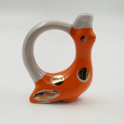 купить Кольцо для салфеток "Птица", фарфор, крытье, золочение, Дулевский фарфоровый завод (Дулёво), СССР, 1963 г.