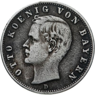 купить Германия (Бавария) 2 марки 1907 D