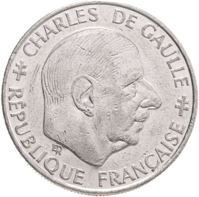 купить Франция 1 франк (franc) 1988 "30 лет Пятой Республике"