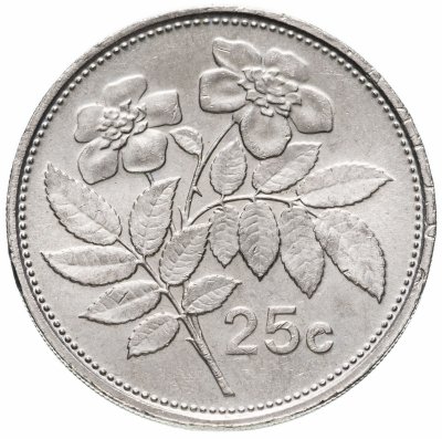 купить Мальта 25 центов (cents) 1986