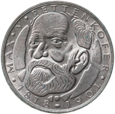 купить Германия 5 марок (deutsche mark) 1968 150 лет со дня рождения Макса фон Петтенкофера