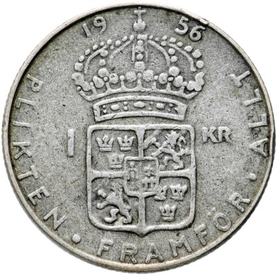 купить Швеция 1 крона (krona) 1956