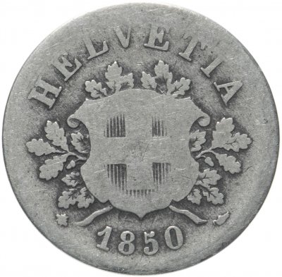 купить Швейцария 10 раппенов (rappen) 1850