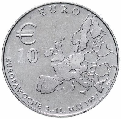 купить Жетон Германия 10 евро (euro) "Европейская неделя с 3 по 11 мая 1997 в Берлине" 1997