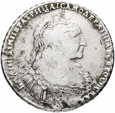 купить 1 рубль 1737 года без кулона