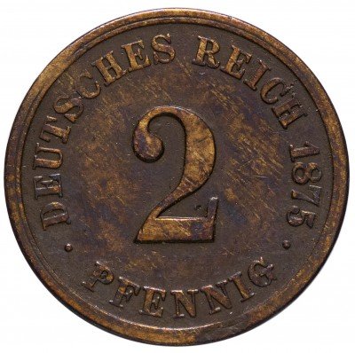 купить Германия 2 рейх пфеннига 1875 "J"