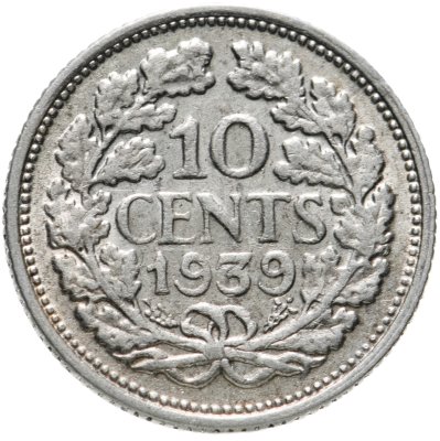 купить Нидерланды 10 центов (cents) 1939