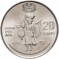 Купить Соломоновы Острова 20 центов (cents) 1995