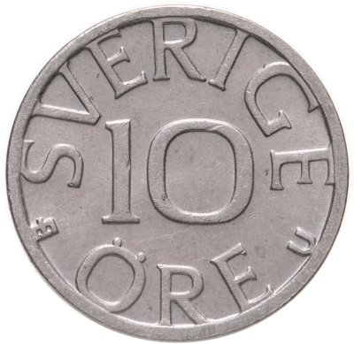 купить Швеция 10 эре (ore) 1984