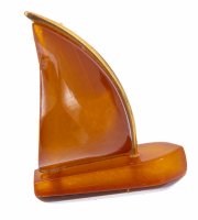 купить Брошь "Корабль", латунь, янтарь, СССР, 1970-1990 г.