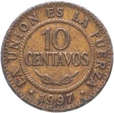 купить Боливия 10 сентаво (centavos) 1997