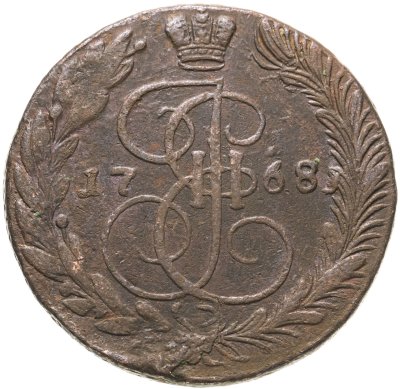 купить 5 копеек 1768 ЕМ орёл 1770-1777, нового образца