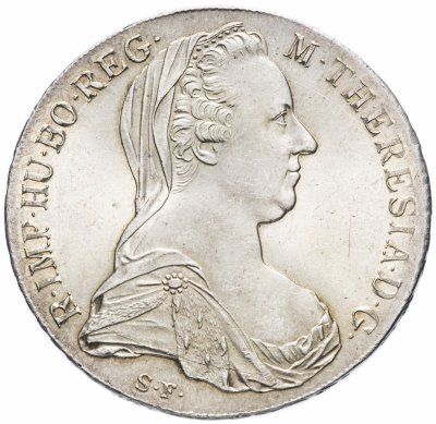 купить Рестрайк талера Марии Терезии 1780 года