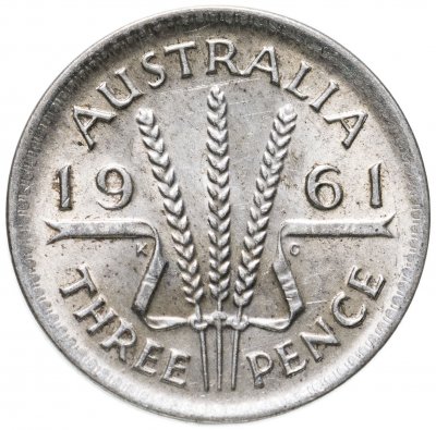 купить Австралия 3 пенса (pence) 1961