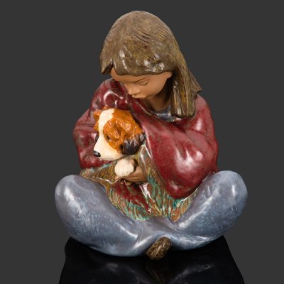 купить Скульптура "Loyal Companion" ("Верный спутник"), скульптор Antonio Ramos, фарфор, роспись, Lladro, Испания, 1997 г.