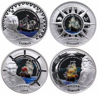 Купить Тувалу 1 доллар набор 2006 «400 лет открытия Австралий» из 4 монет