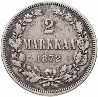 купить 2 марки 1872 S, монета для Финляндии
