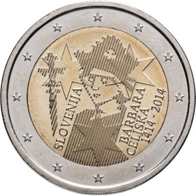 купить Словения 2 евро (euro) 2015 600 лет коронации Барбары Цилли