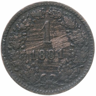 купить Австрия 1 крейцер (kreuzer) 1881