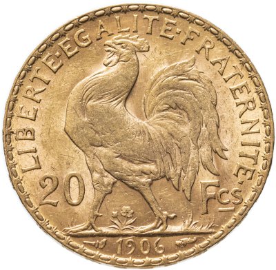 купить Франция 20 франков (francs) 1906