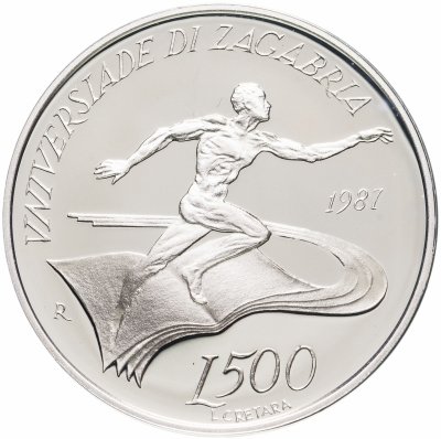 купить Сан-Марино 500 лир (lire) 1987 "Летняя Универсиада 1987, Загреб"