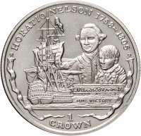 купить Фолклендские острова 1 крона (crown) 2005 "Горацио Нельсон"